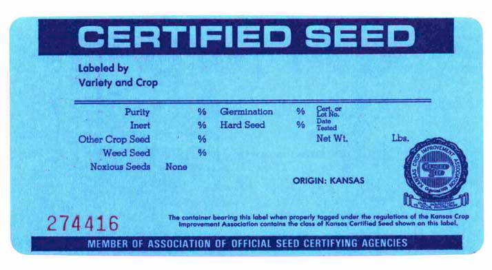 Certified Seed Card