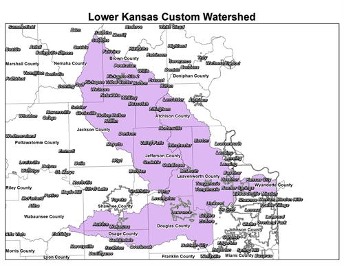 Lower Kansas Custom Watershed